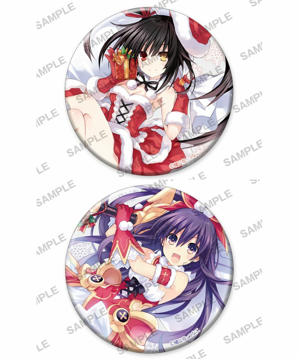 預購-「約會大作戰DATE A LIVE」 Christmas Fair 75mm雷射徽章 系列 【日本進口精品】