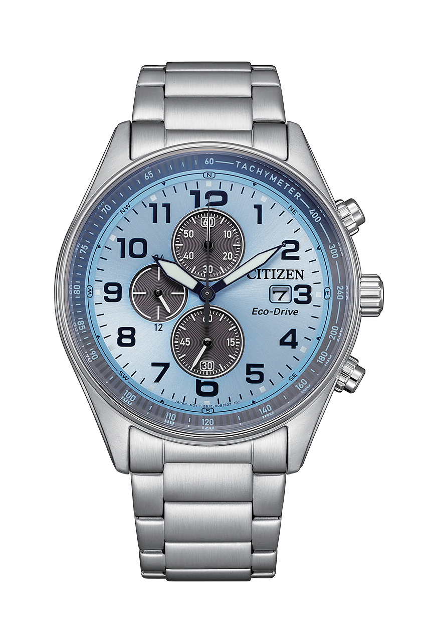 Citizen Eco-Drive Beginning Blue Watch 蔚藍色錶盤不銹鋼錶帶光動能男士手錶 43mm CA0770-72M
