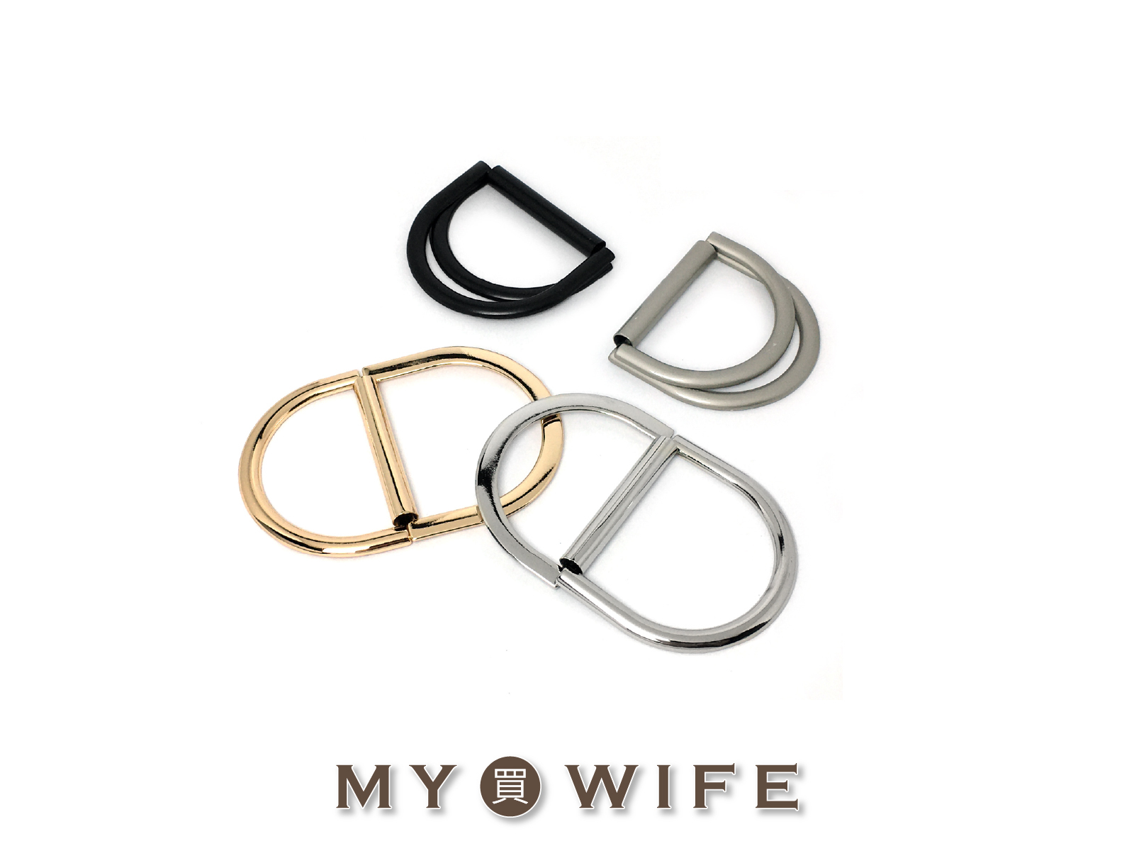 40mm雙D帶環/雙D環_雙D帶扣/調節扣_4色【WL-K40】