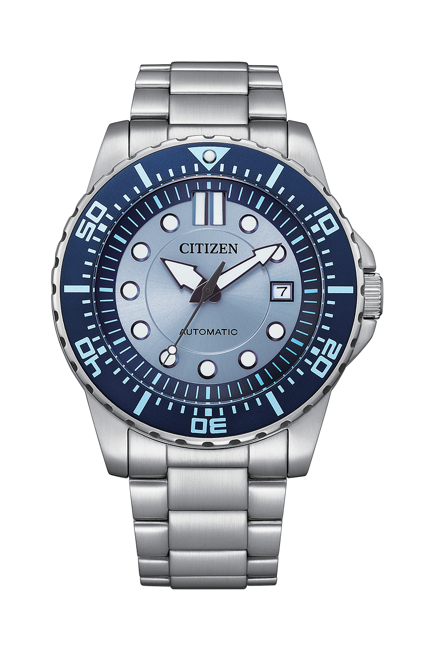 Citizen Mechanical Beginning Blue NJ0178-81M 蔚藍色錶盤不銹鋼錶帶自動機械男士手錶 NJ0178-81M NJ017881M