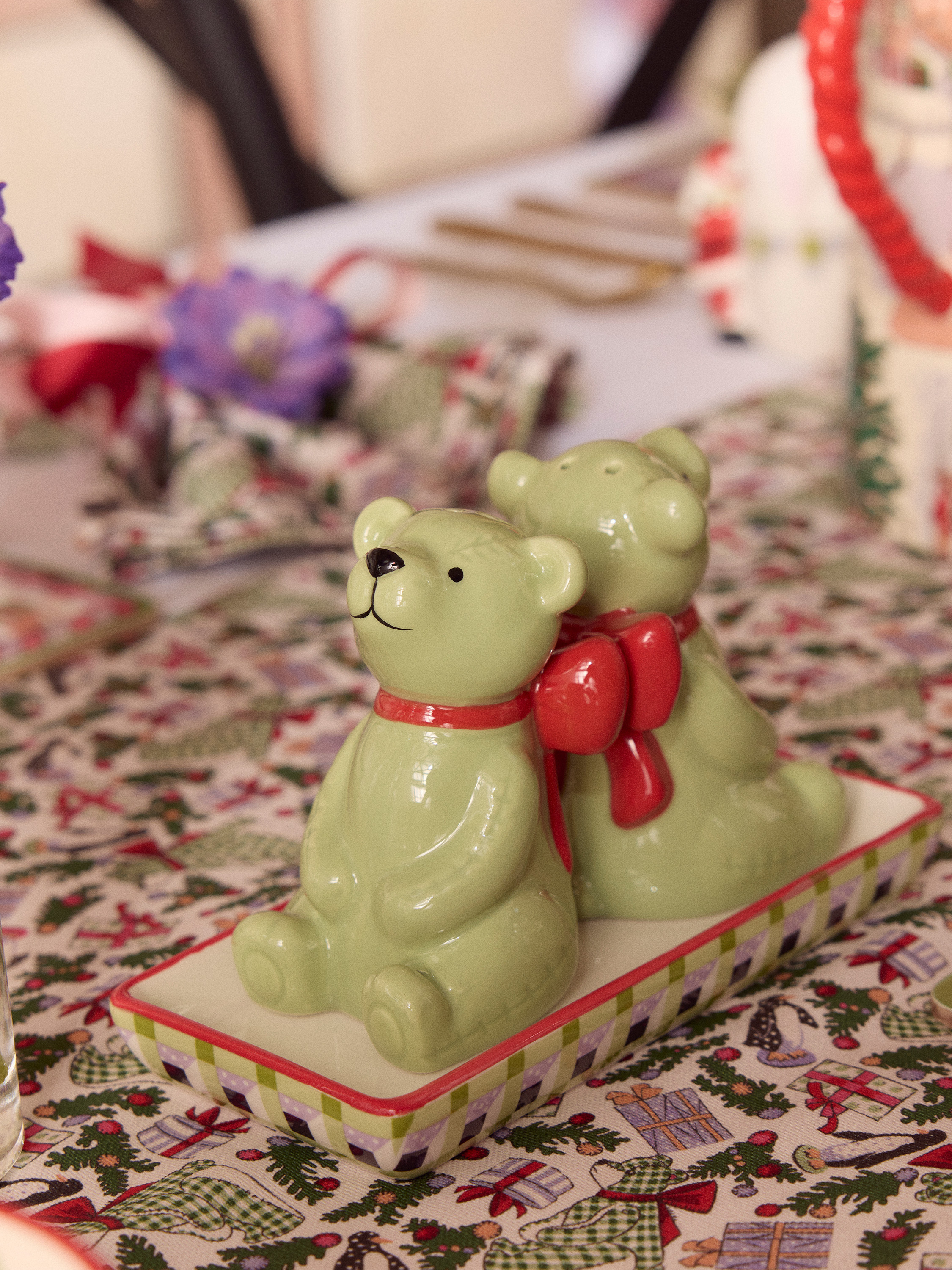 Christmas 聖誕熊熊造型鹽巴及胡椒罐組