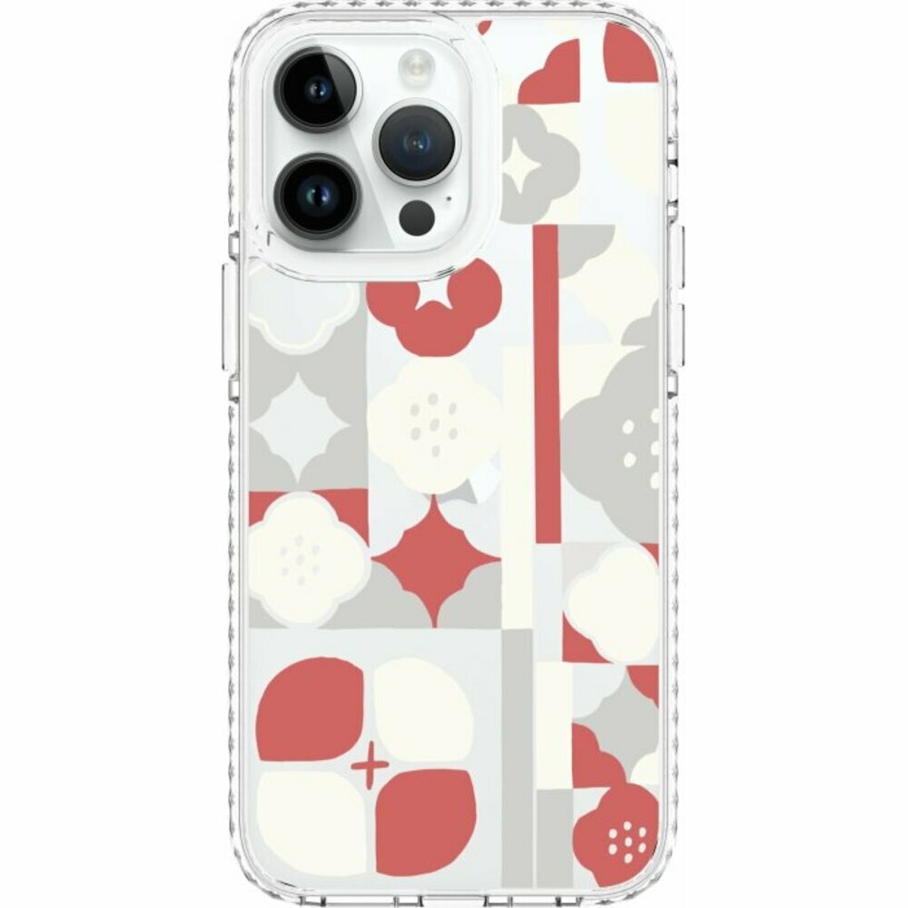 inblooom x The Hood Golden Case/Begonia Glass Pattern No.12/Spring Plum Red