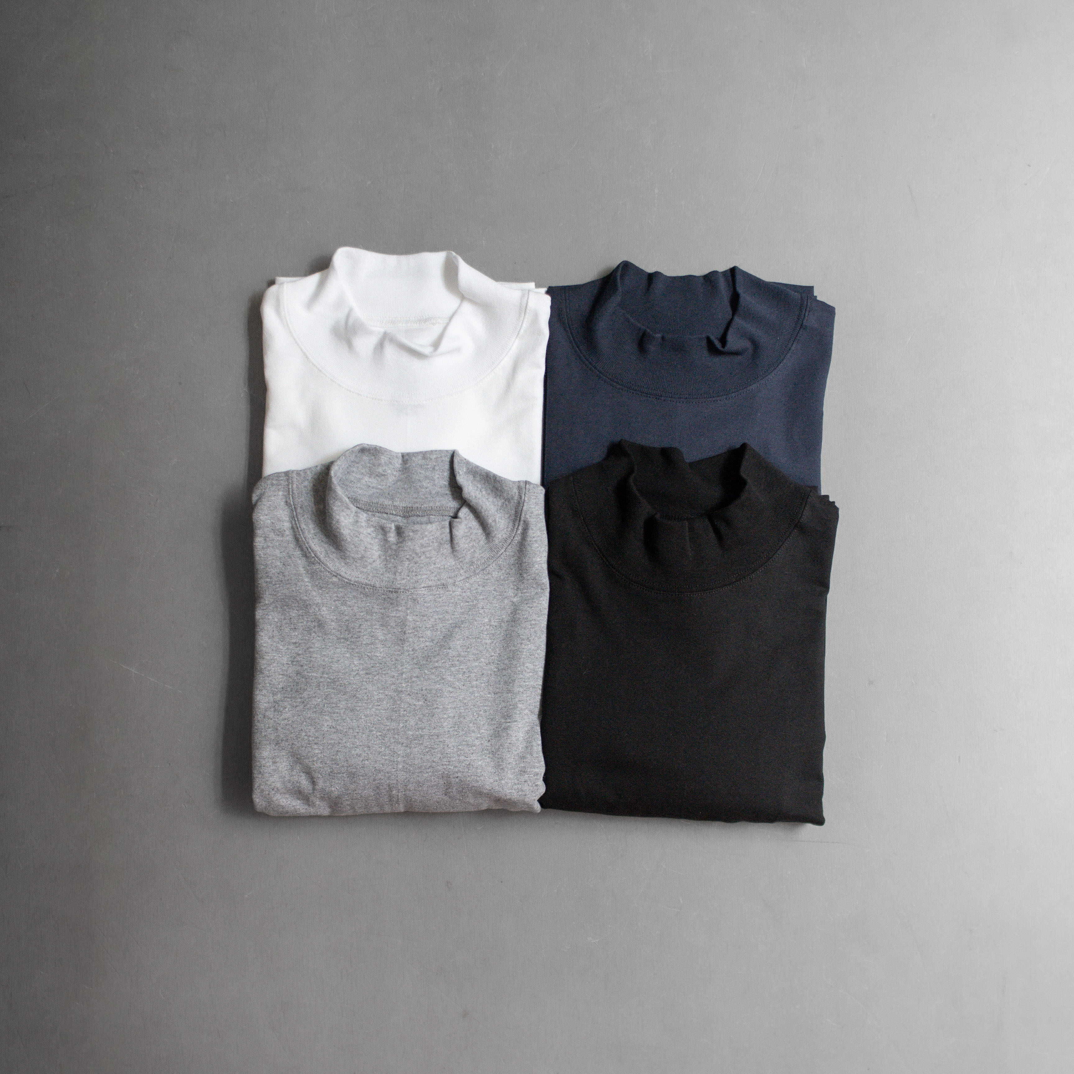 LIFEWEAR 5.5OZ MOCKNECK TEE 美國製 5.5盎司 半高領 素面 長袖 T恤