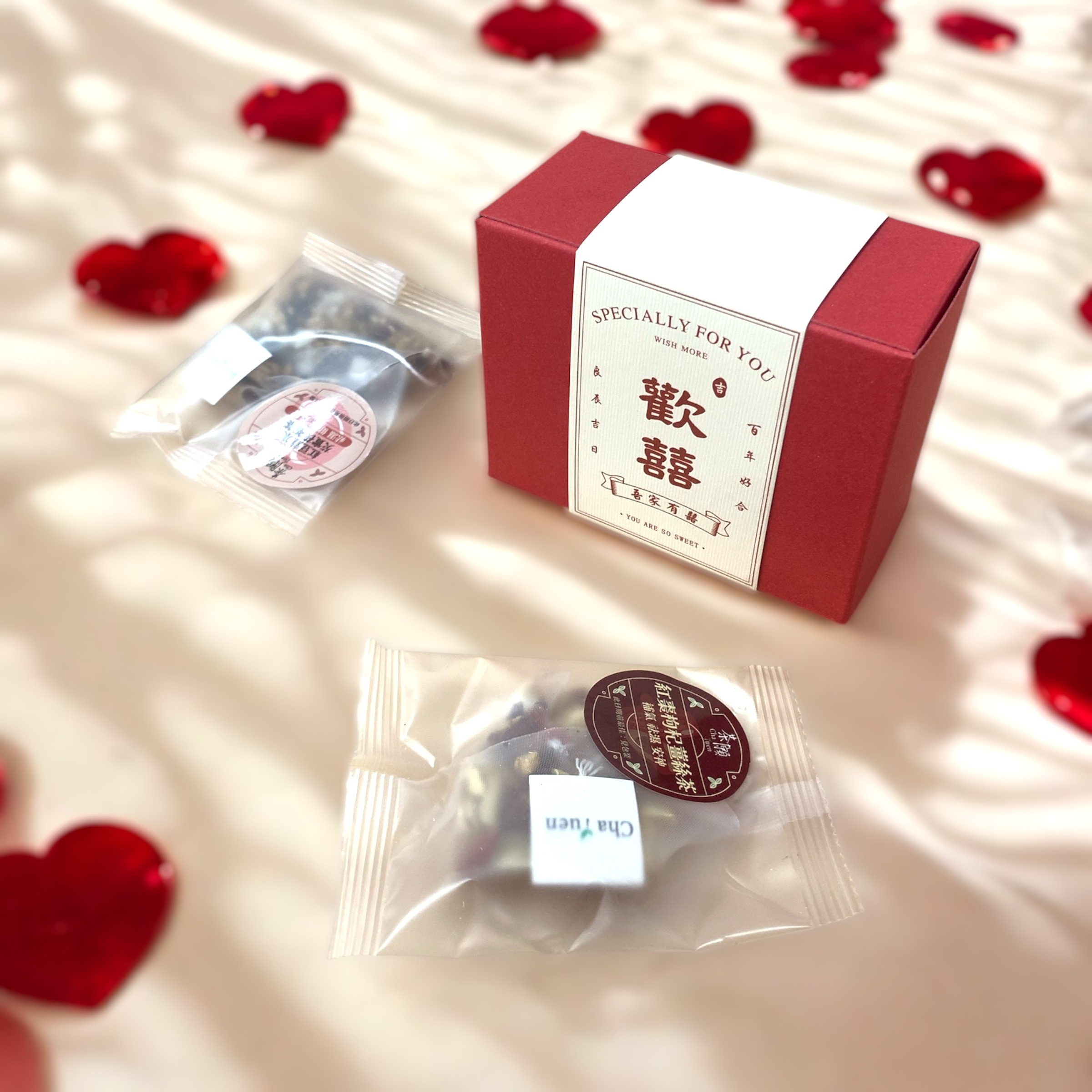 婚宴回禮 禮盒001 + 2包自選茶包 (15種口味可選)