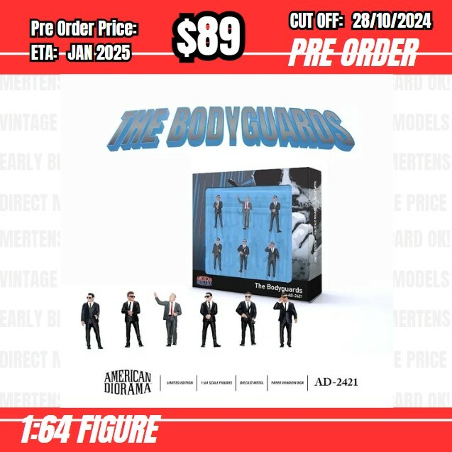 PO-$89  * American Diorama * 1:64 Figure - The Body Guards [OD15/10]