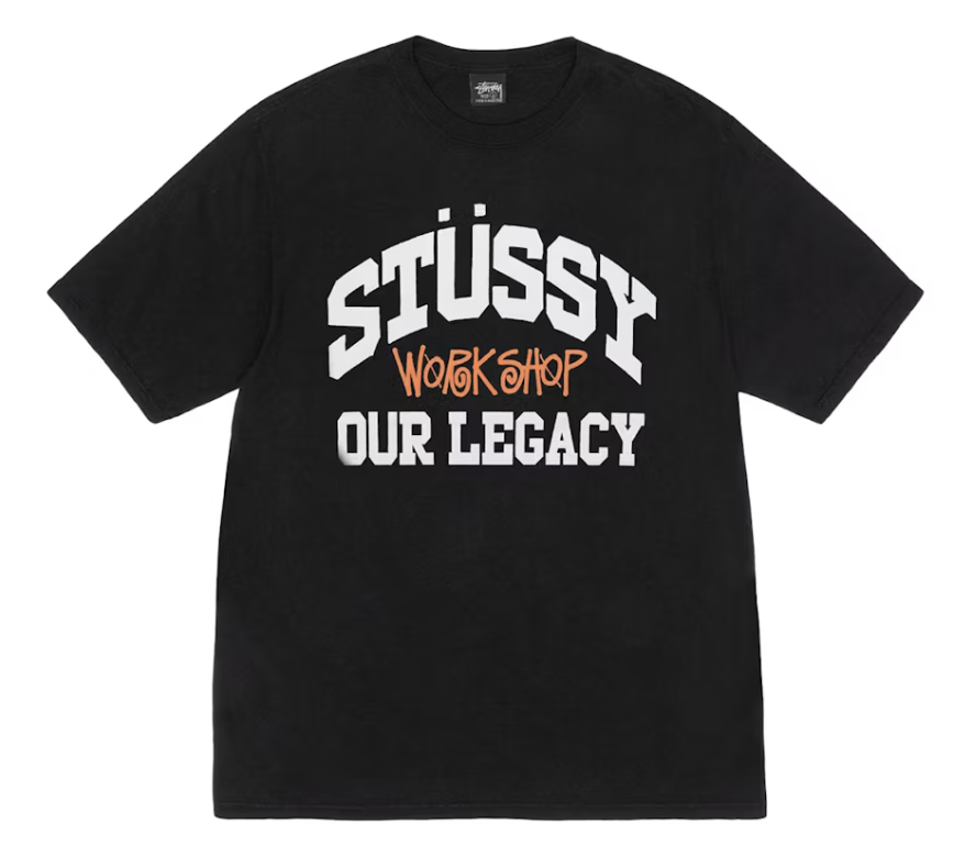 2024AW STUSSY OUR LEGACY WORK SHOP COLLEGIATE TEE PIGMENT DYED 聯名 短T 現貨 24F3903958