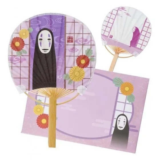 竹柄團扇信封組 神隱少女 無臉男和日式拉門