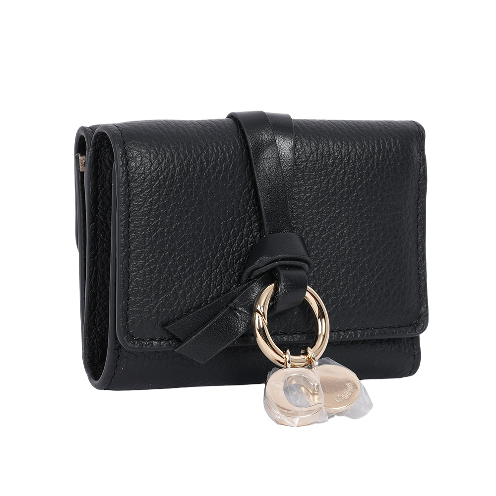 【Chloé】Alphabet C Logo 牛皮迷你三折短夾