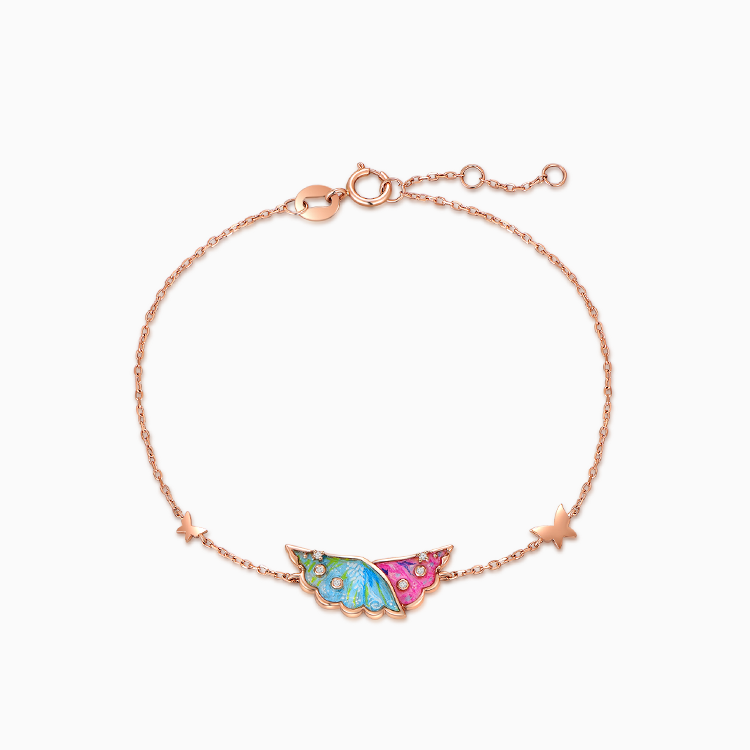 紅18K金鉆石手鏈