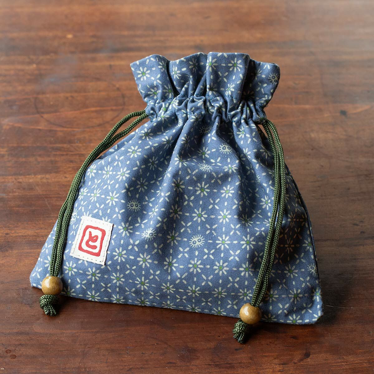 【亞洲限定】束口袋 龍貓 Craft Style Collection系列 星星花紋