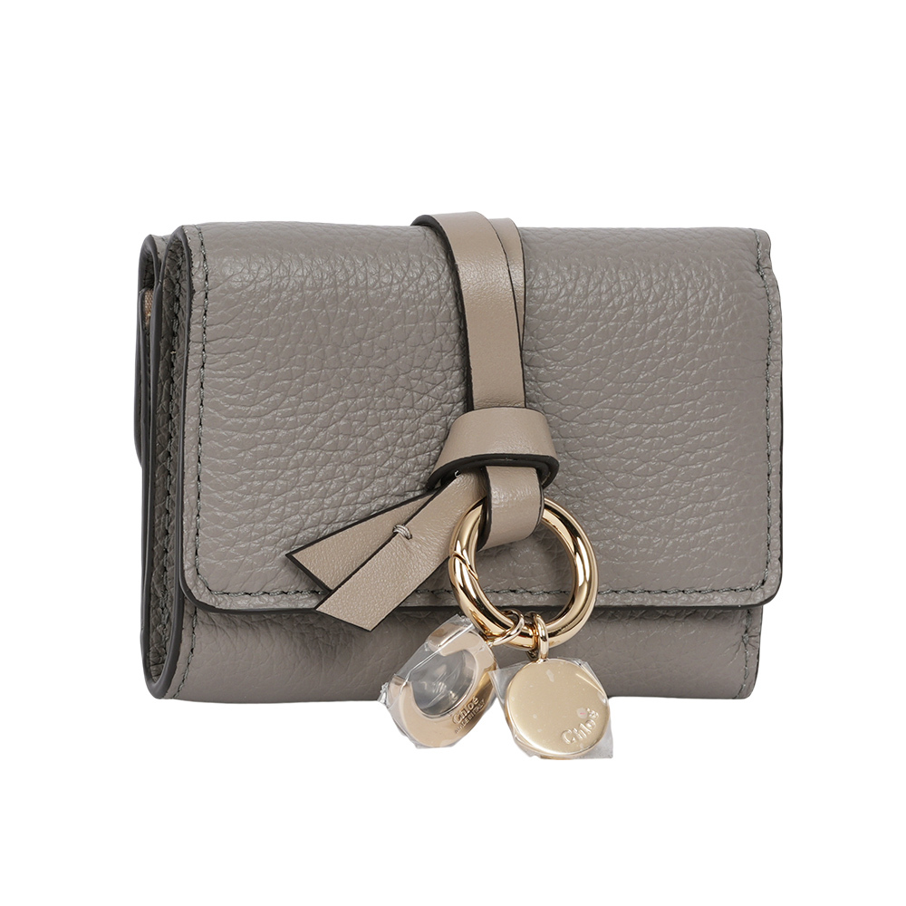 【Chloé】Alphabet C Logo 牛皮迷你三折短夾