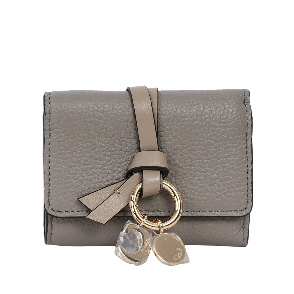 【Chloé】Alphabet C Logo 牛皮迷你三折短夾