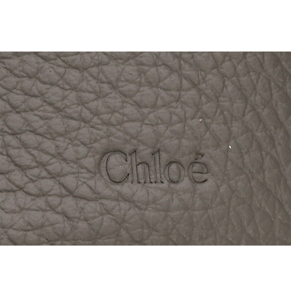 【CHLOE'】Alphabet C Logo 牛皮迷你三折短夾(羊絨灰)CHC21WP946F57 053