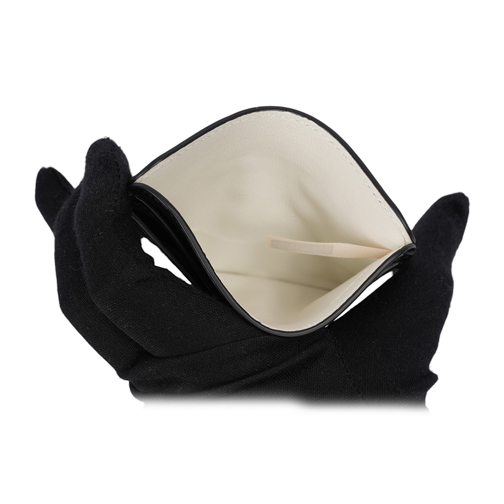 【CHLOE'】Sense 刺繡標誌小牛皮名片夾/卡片夾(黑色)CHC23SP868I10 001