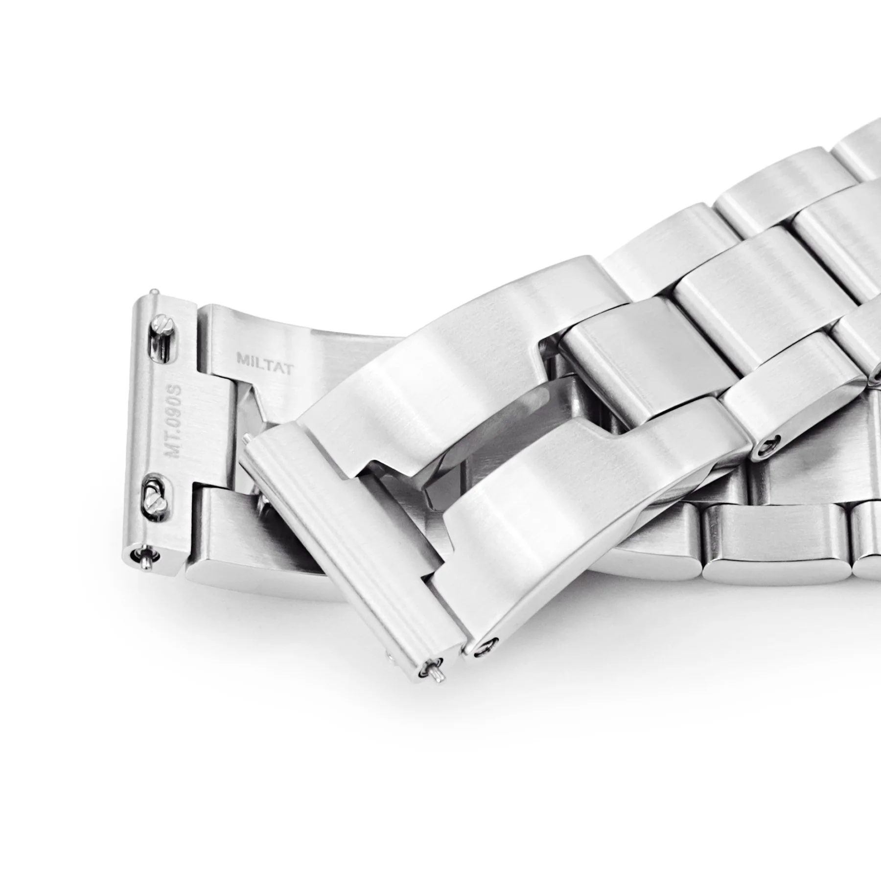 萬年鐘錶 - 太空人錶帶 SEIKO  專用錶帶  20mm 各大品牌皆可使用  快拆復古剃刀型QR 三板式實心不鏽鋼錶帶 潛水款保險掣實心帶扣  SS201820B090S