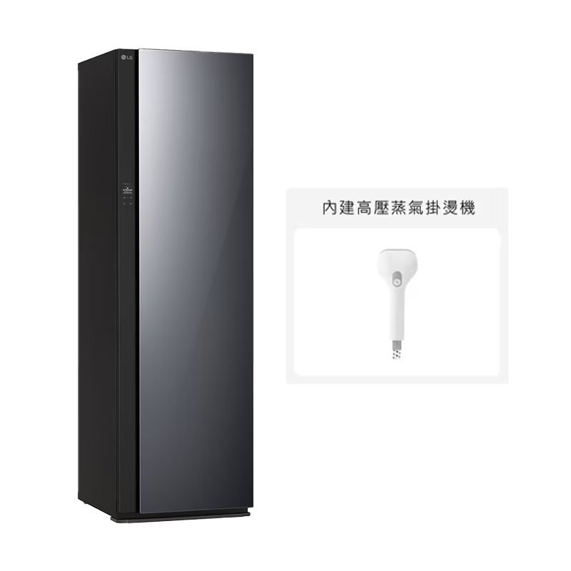 LG樂金 All New Styler蒸氣電子衣櫥 二代 奢華鏡面 含手持蒸氣掛燙機 夜墨黑 R723MB