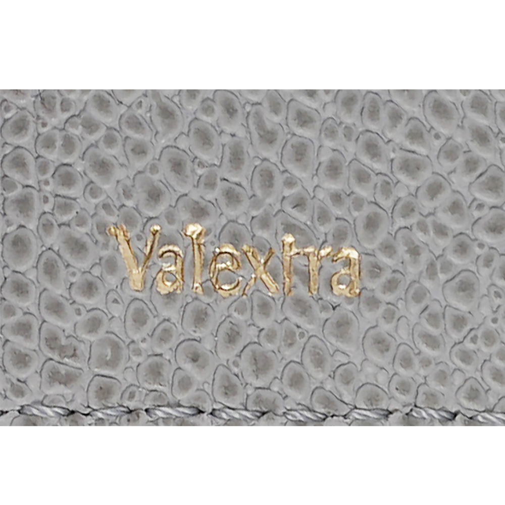 【Valextra】Iside 經典轉釦牛皮三折短夾(灰色)SGES0005028LOCPS99GC