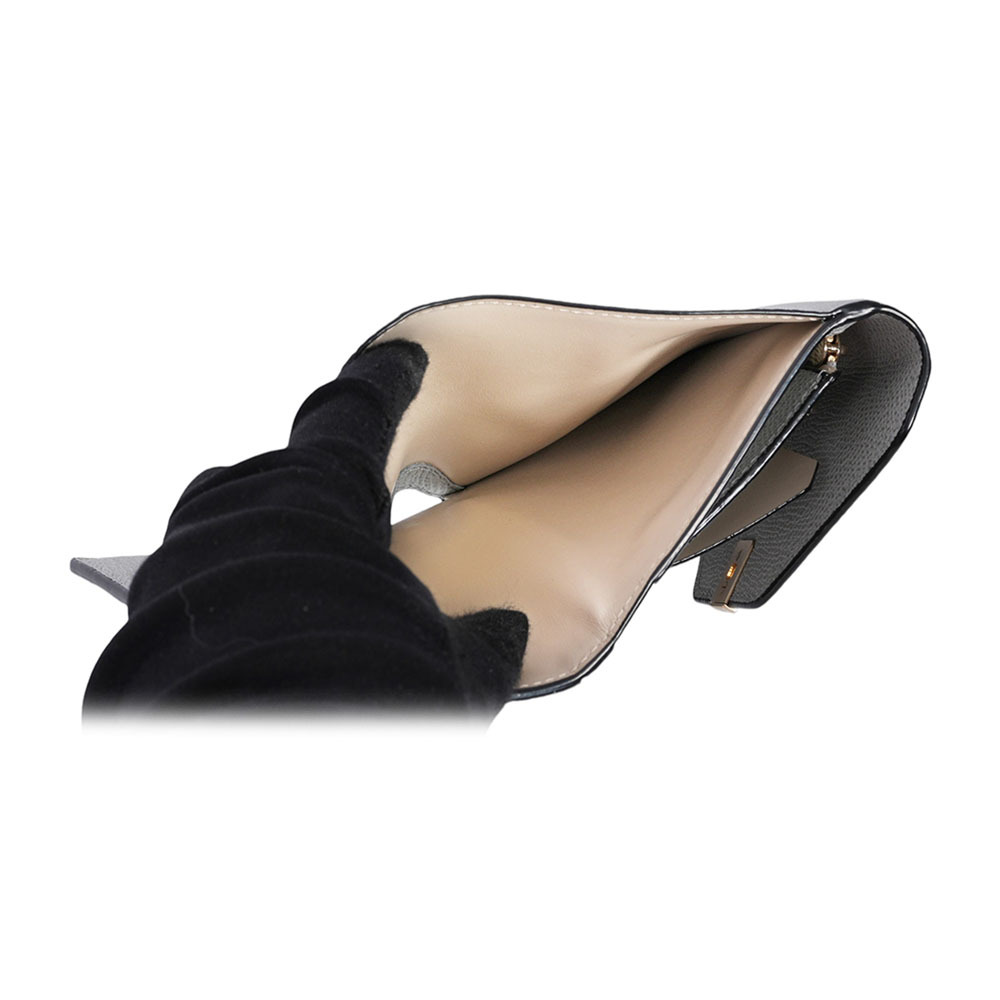 【Valextra】Iside 經典轉釦牛皮三折短夾(灰色)SGES0005028LOCPS99GC