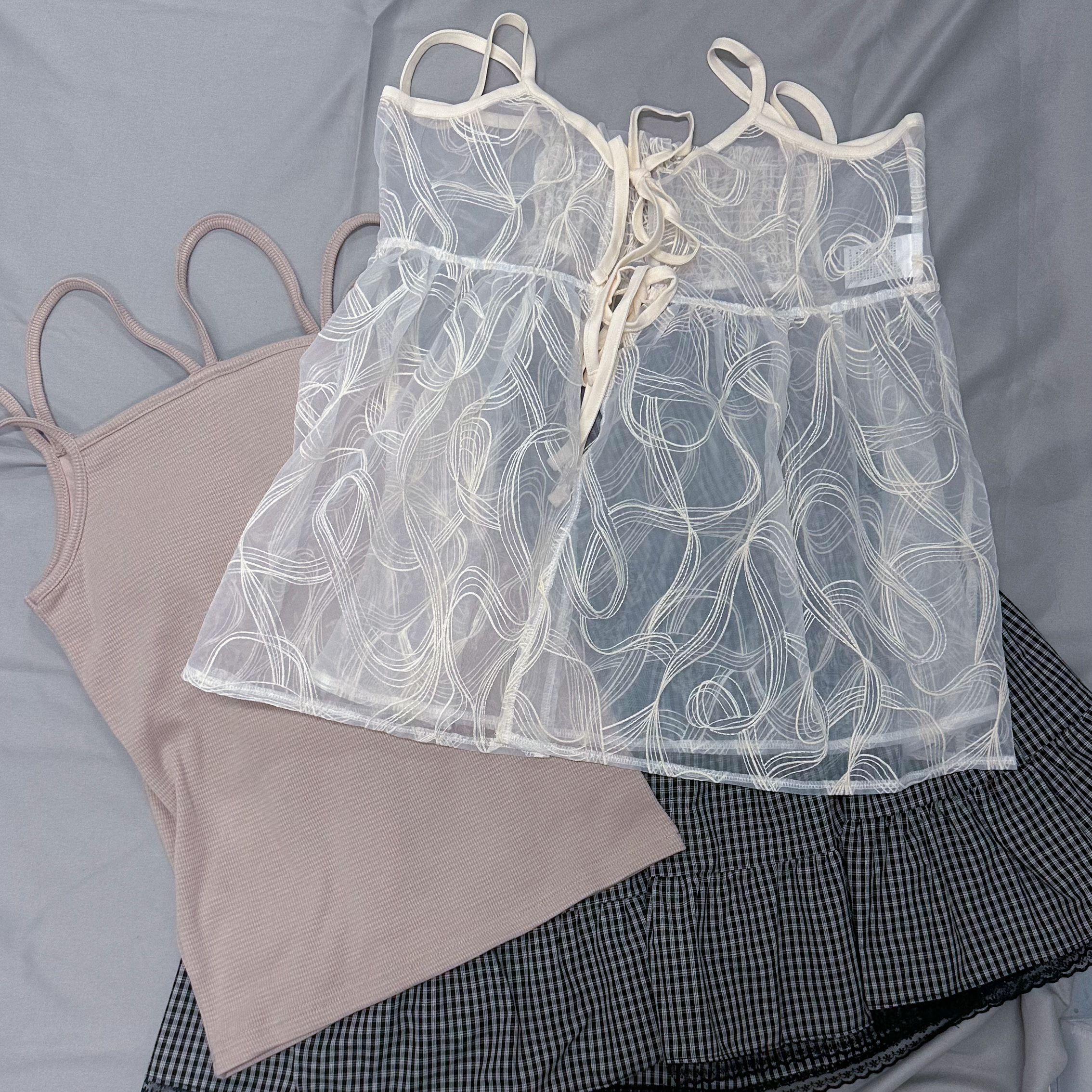 粉色四帶背心（可拆PAD)