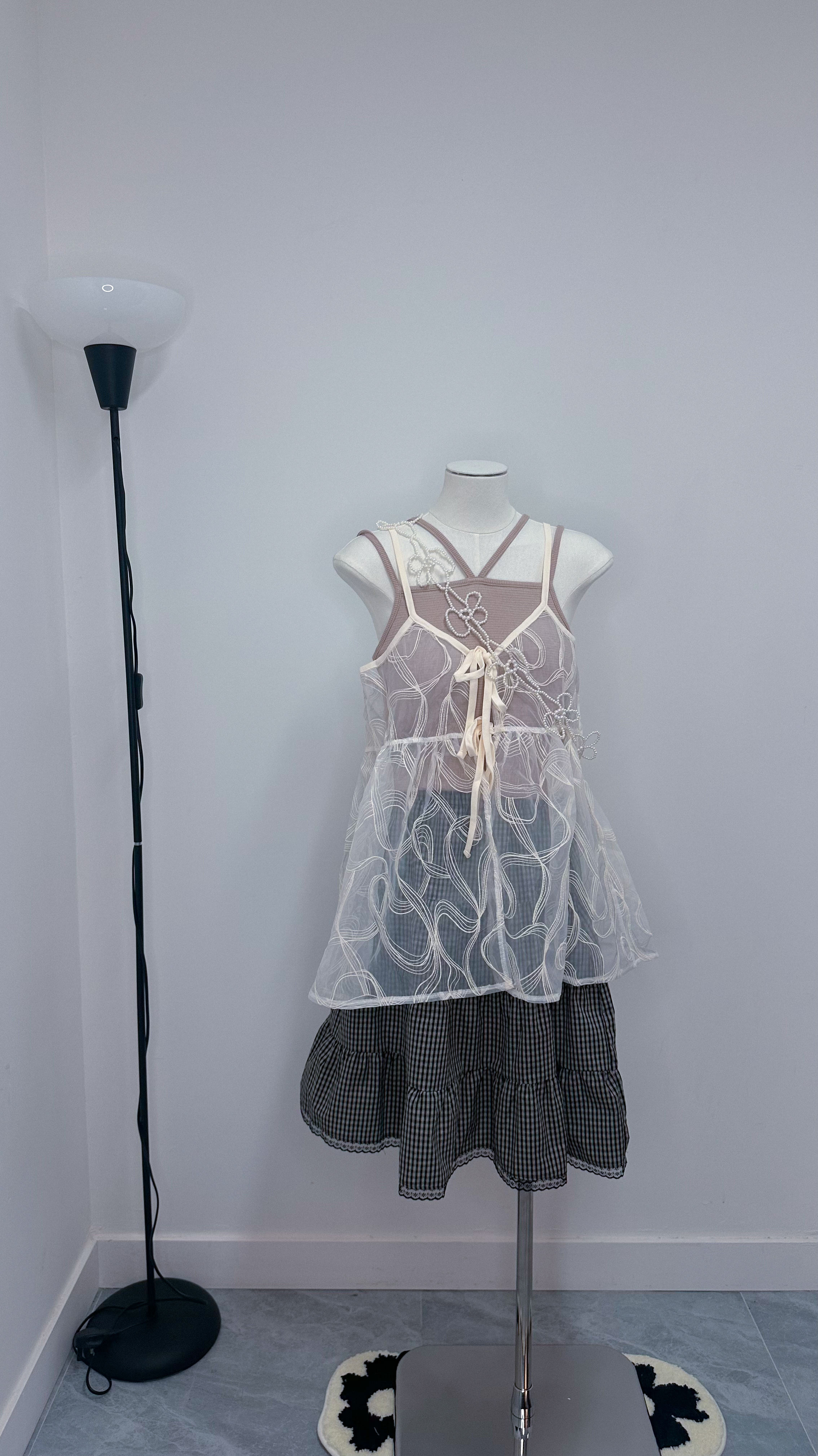 粉色四帶背心（可拆PAD)