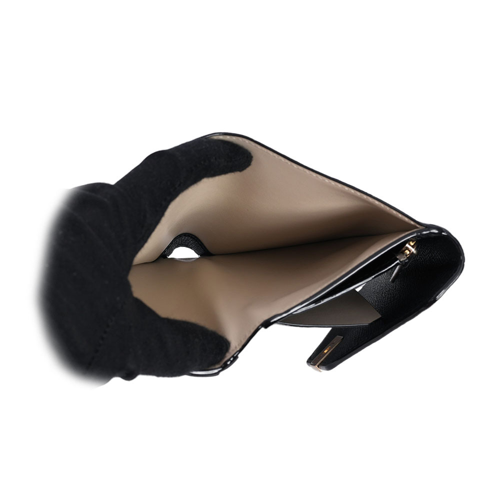 【Valextra】Iside 經典轉釦牛皮三折短夾(黑色)SGES0005028LOCPS99NN