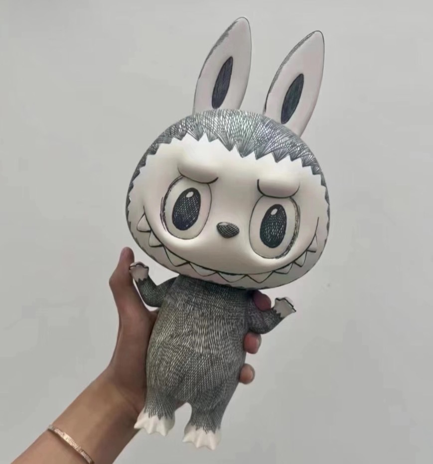 POP MART 泡泡瑪特 MEGA LABUBU TEC 素描 400% 公仔 模型【PPMT-031】