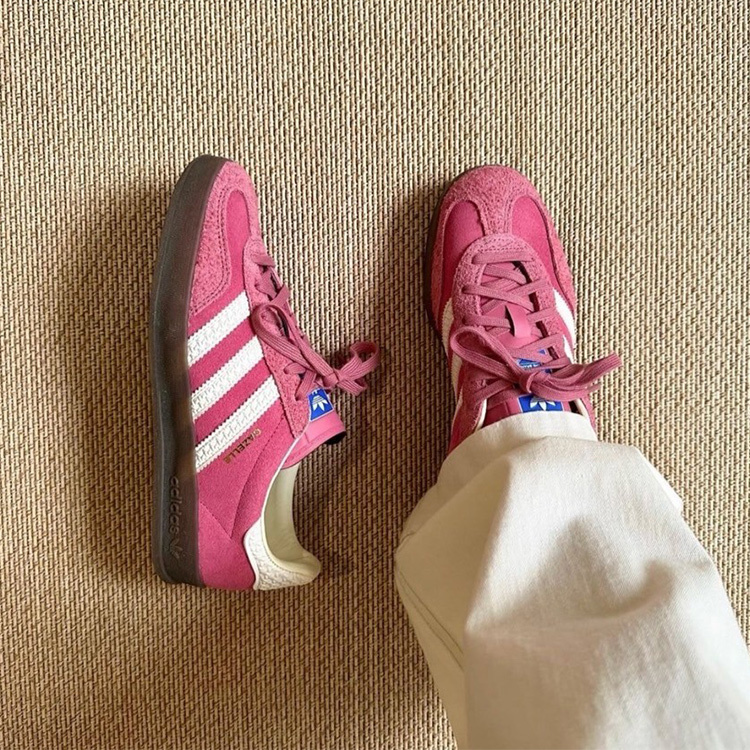 ADIDAS GAZELLE INDOOR 草莓粉 樹莓粉 粉紅 草莓熊 焦糖底 男女 德訓鞋