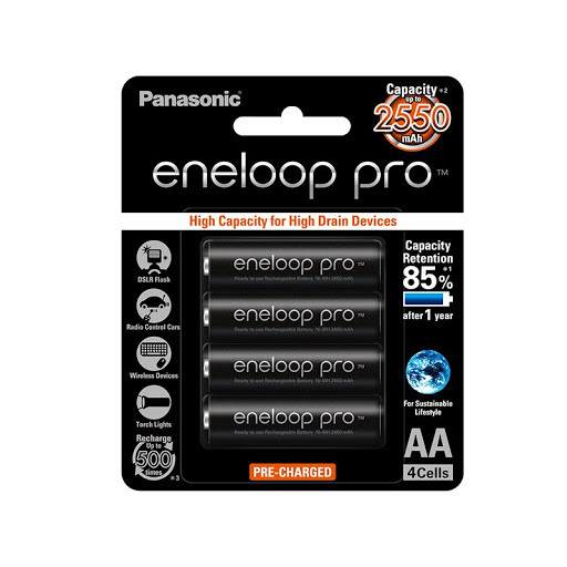 Panasonic 樂聲 eneloop 充電池 BK-3HCCE/4BT ( AA , 2,550 mAh )