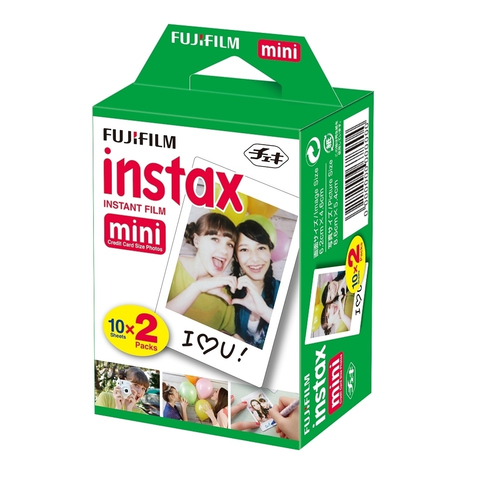 FUJIFILM instax mini 即影即有相紙 - 白色 10片裝 x2