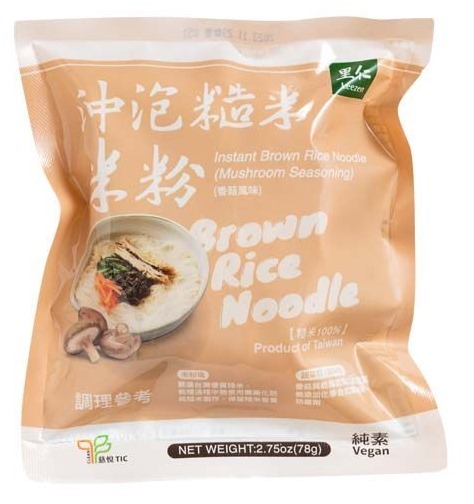 Y2: 里仁 沖泡糙米米粉 (香菇風味) 78g