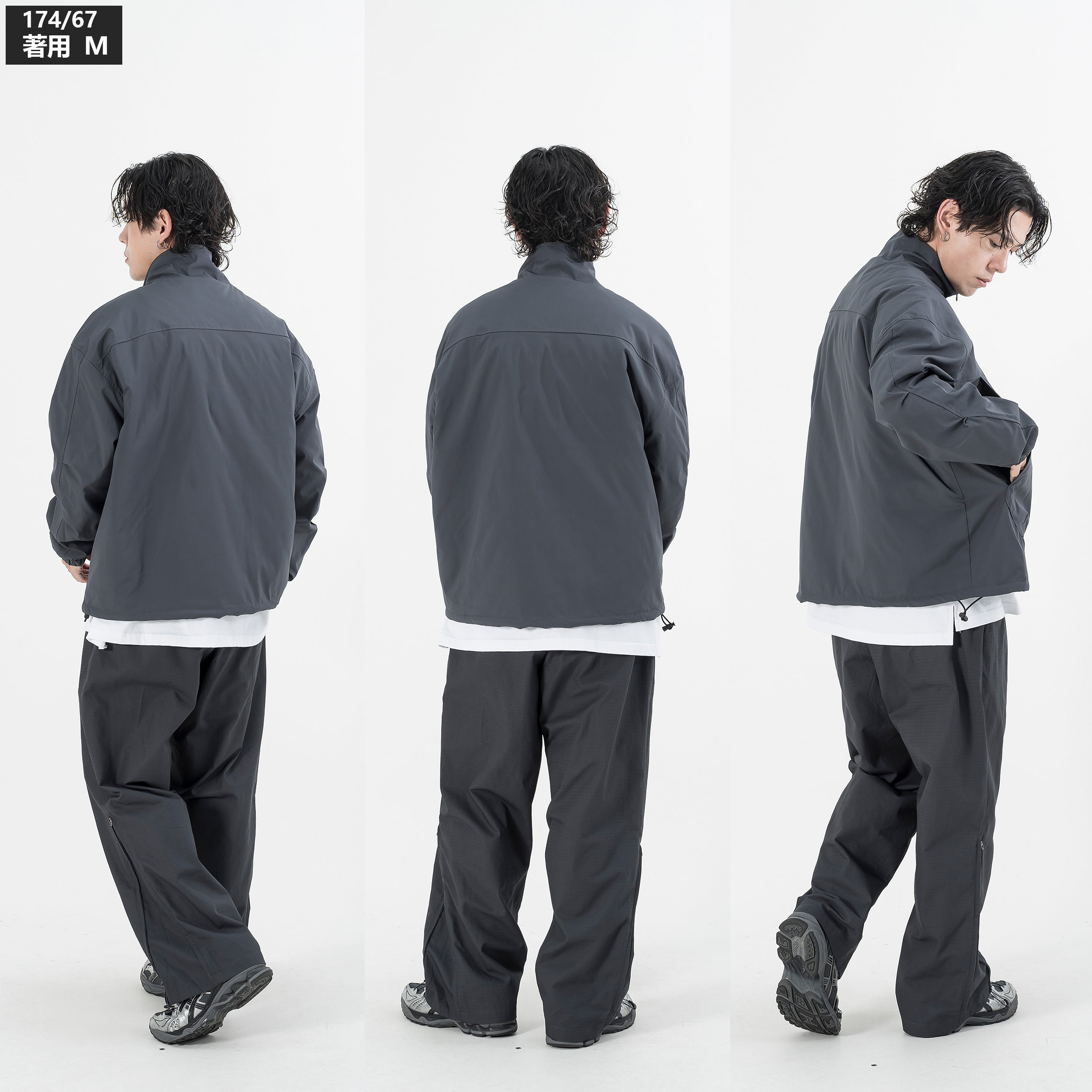 日本軍　外套 AGILITY Stand Collar Nylon Zip Jacket 立領尼龍登山外套[MJ55]