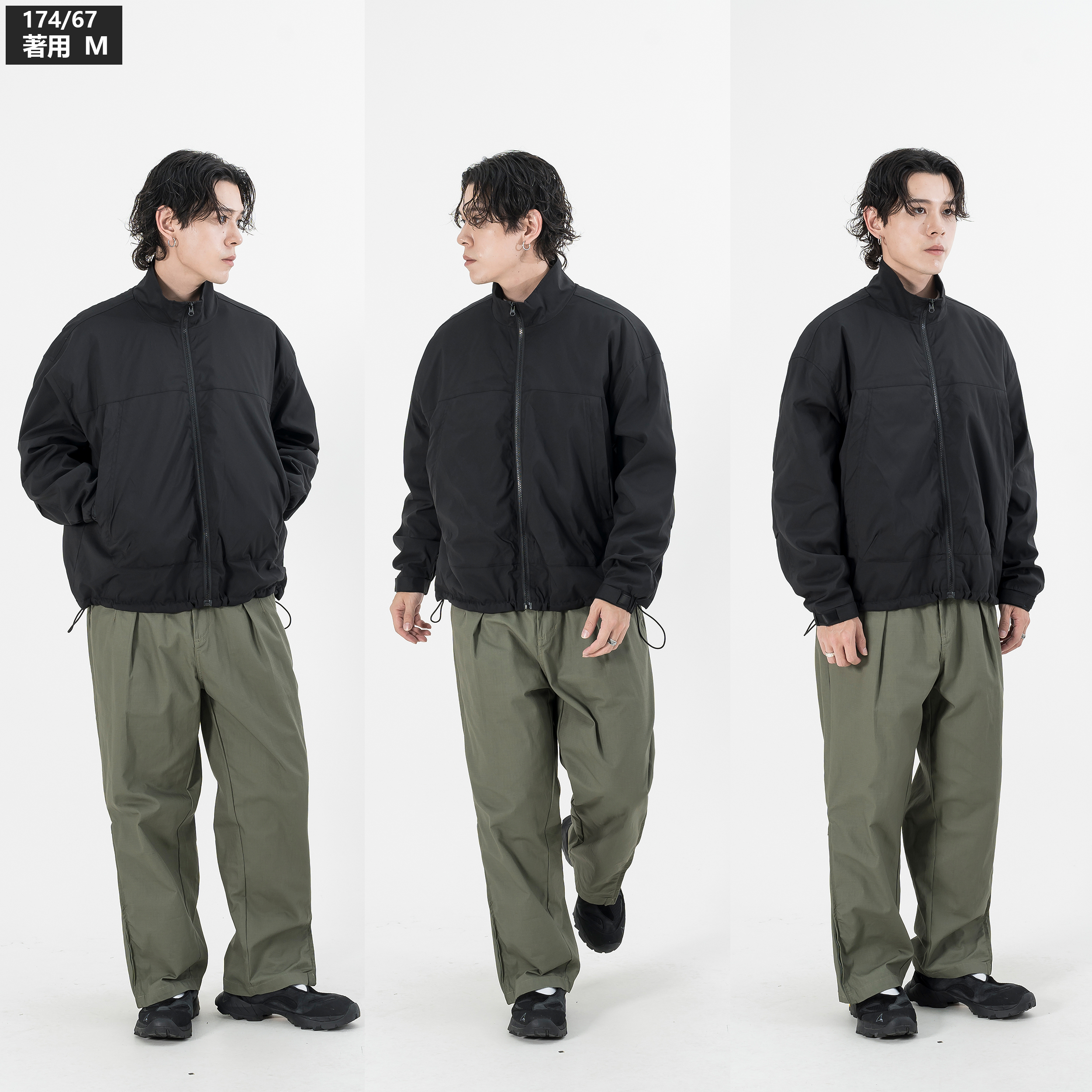 AGILITY Stand Collar Nylon Zip Jacket 立領尼龍登山外套[MJ55]