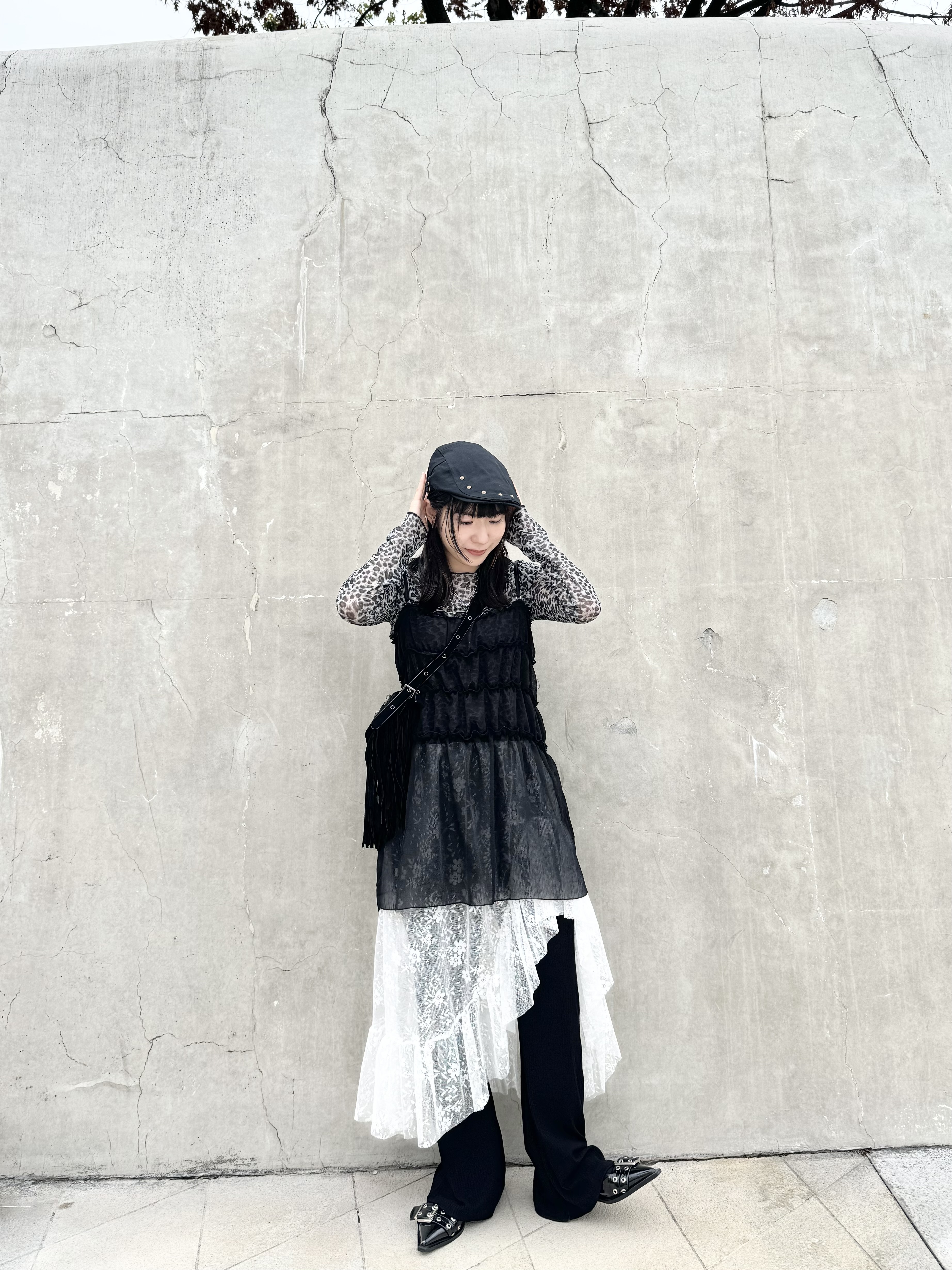 日系感！三層紗紗長LAYER