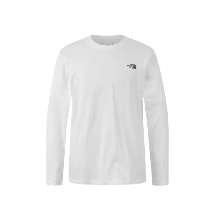 -(E6c05)-THE NORTH FACE M BOX NSE L/S RLX TEE 素面 薄長T 長袖 -NF0A8AT8-白(FN4)/黑(JK3)