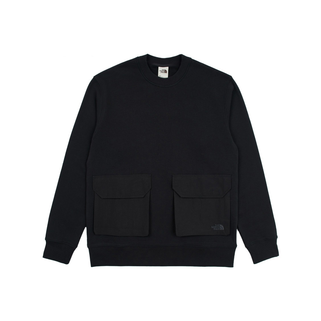 -(E17d04)-THE NORTH FACE M M66 POCKET CREW 口袋 衛衣 大學T-NF0A89YV-白(4QI)/黑(JK3)