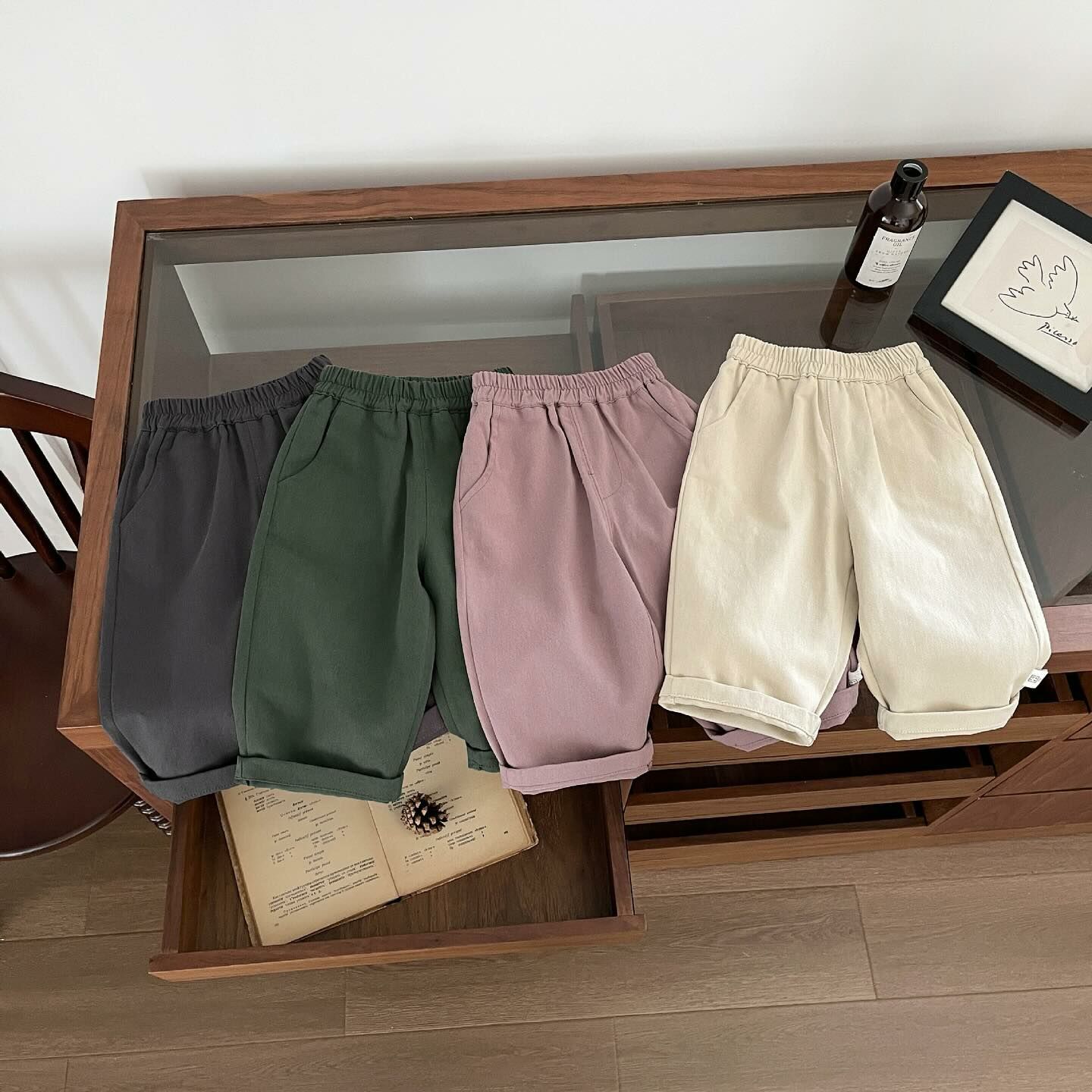 純棉休閒蘿蔔褲