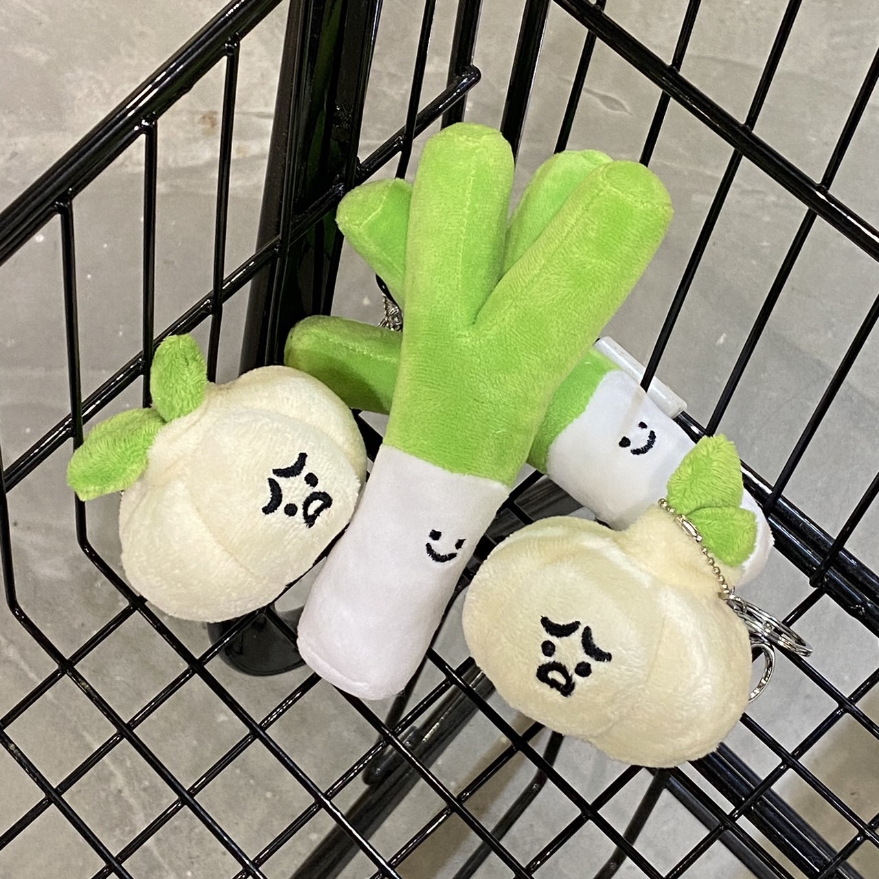 《4956》可愛搞怪毛茸茸大蔥大蒜吊飾