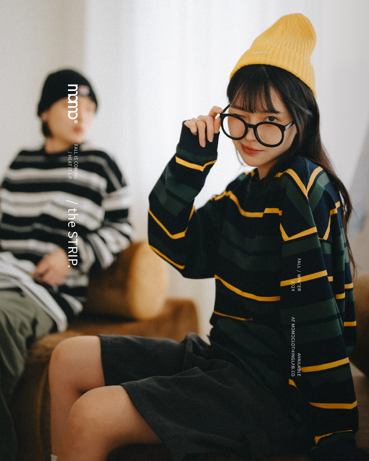 OurPick Stripe LS Tee 320G條紋薄長 2色