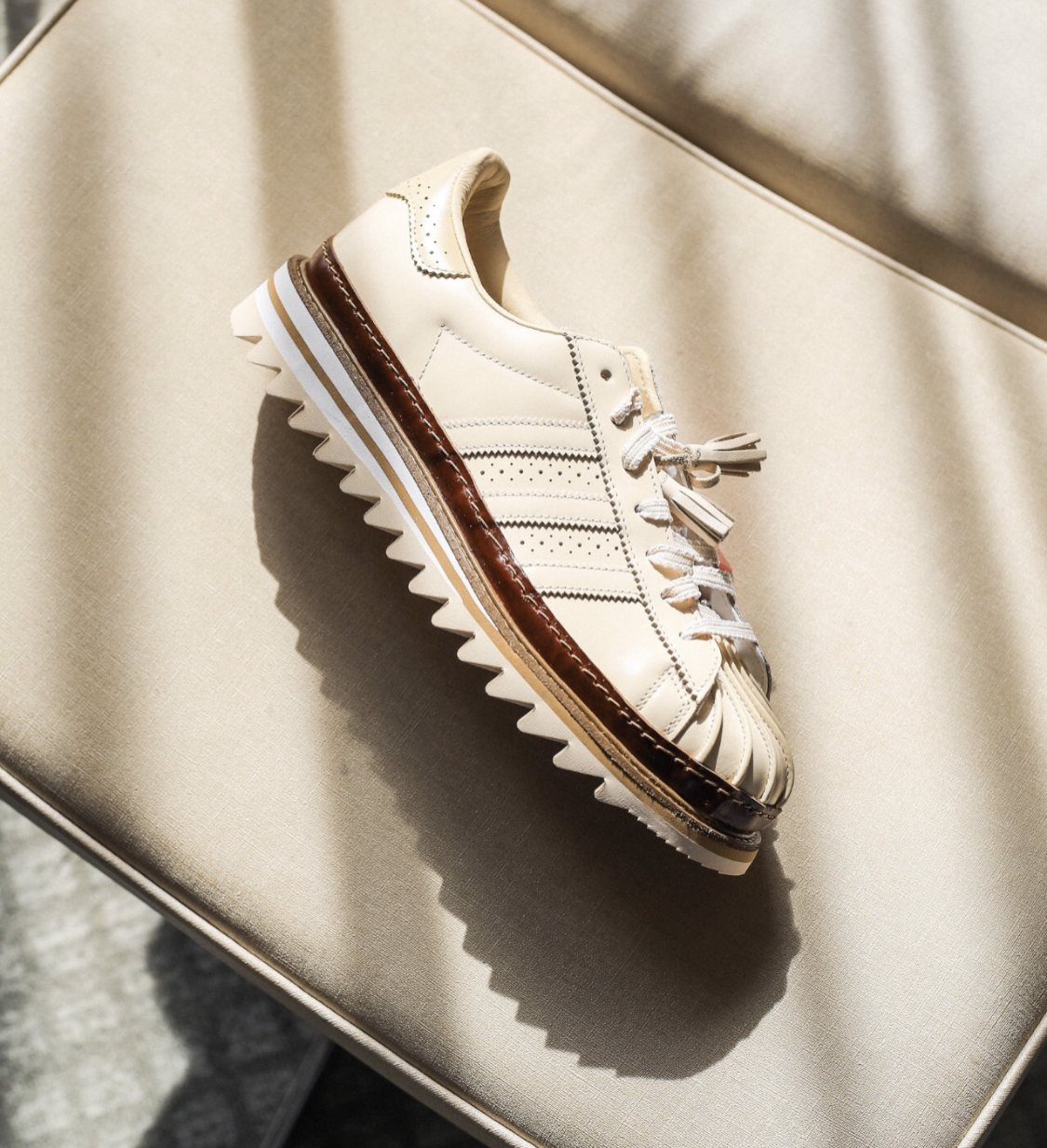 【APAIR】預購 adidas originals superstar x clot 奶茶色 漆皮 紳士鞋 鋸齒鞋 貝殼頭 JQ6117