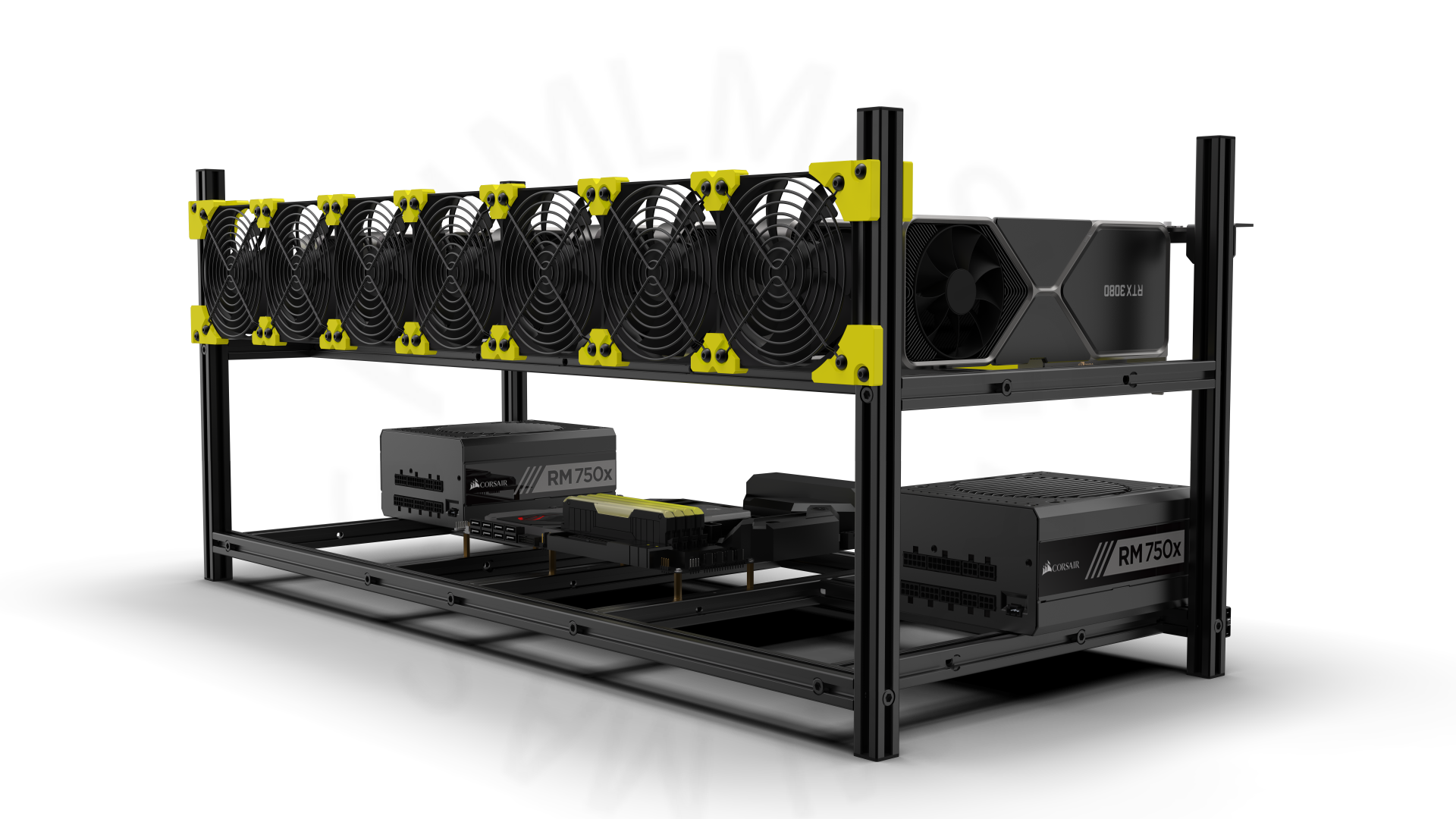 MINERCASE VEDDHA 維達第4代經典版 8顯卡機架 多顯卡全鋁合金機架 深度學習主機殼VEDDHA DL WORKSTATION V4C