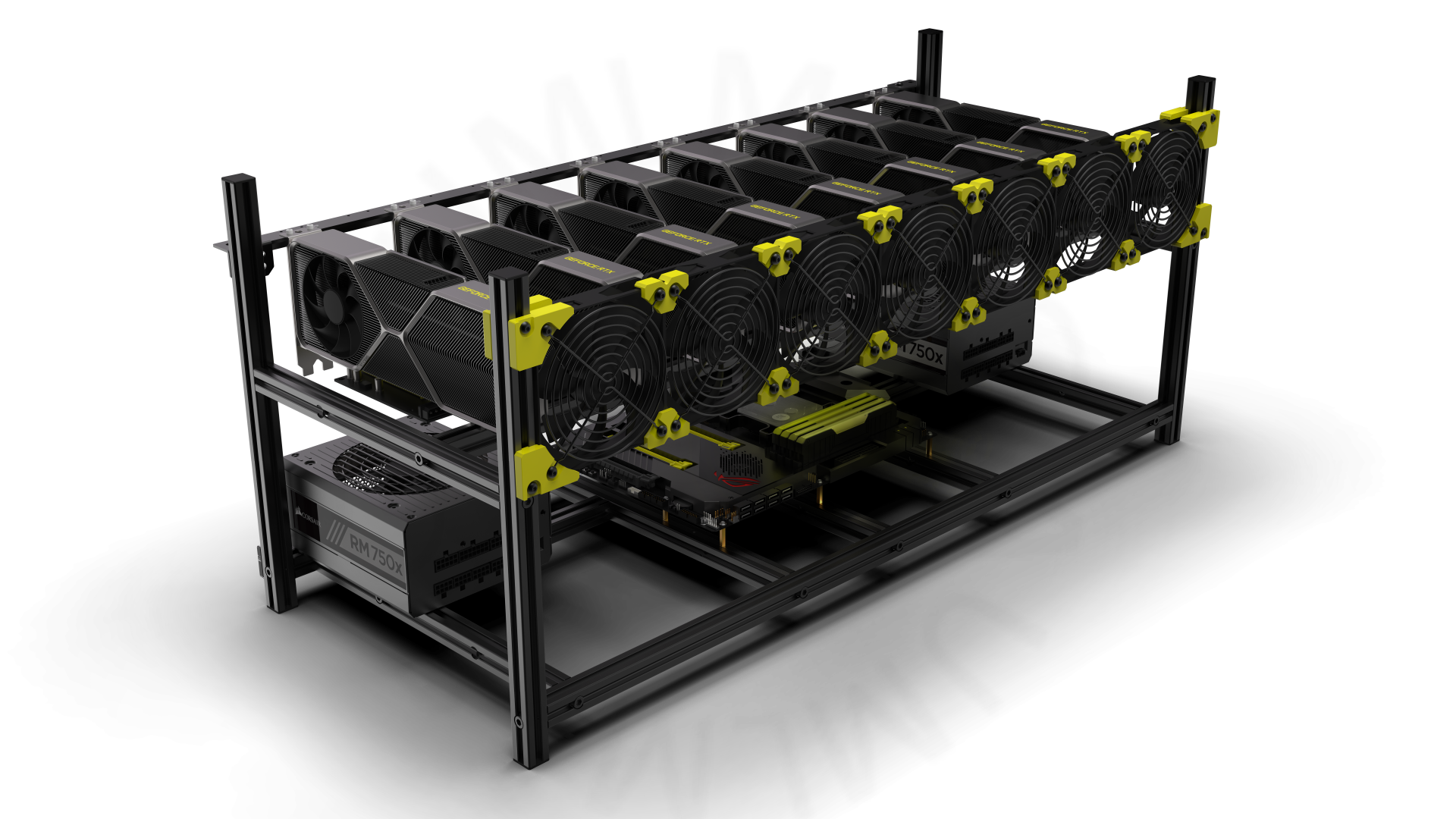 MINERCASE VEDDHA 維達第4代經典版 8顯卡機架 多顯卡全鋁合金機架 深度學習主機殼VEDDHA DL WORKSTATION V4C