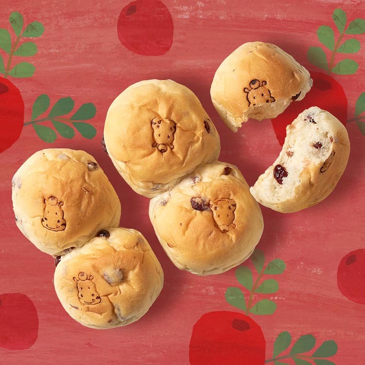 小河馬麵包-鮮奶蔓越莓（6入）