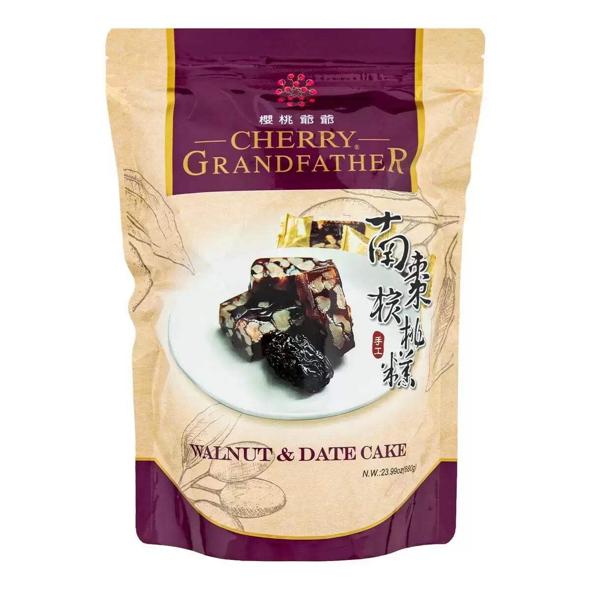 台灣 好市多 櫻桃爺爺 南棗核桃糕 680g (✈️直送香港✈️運費到付)