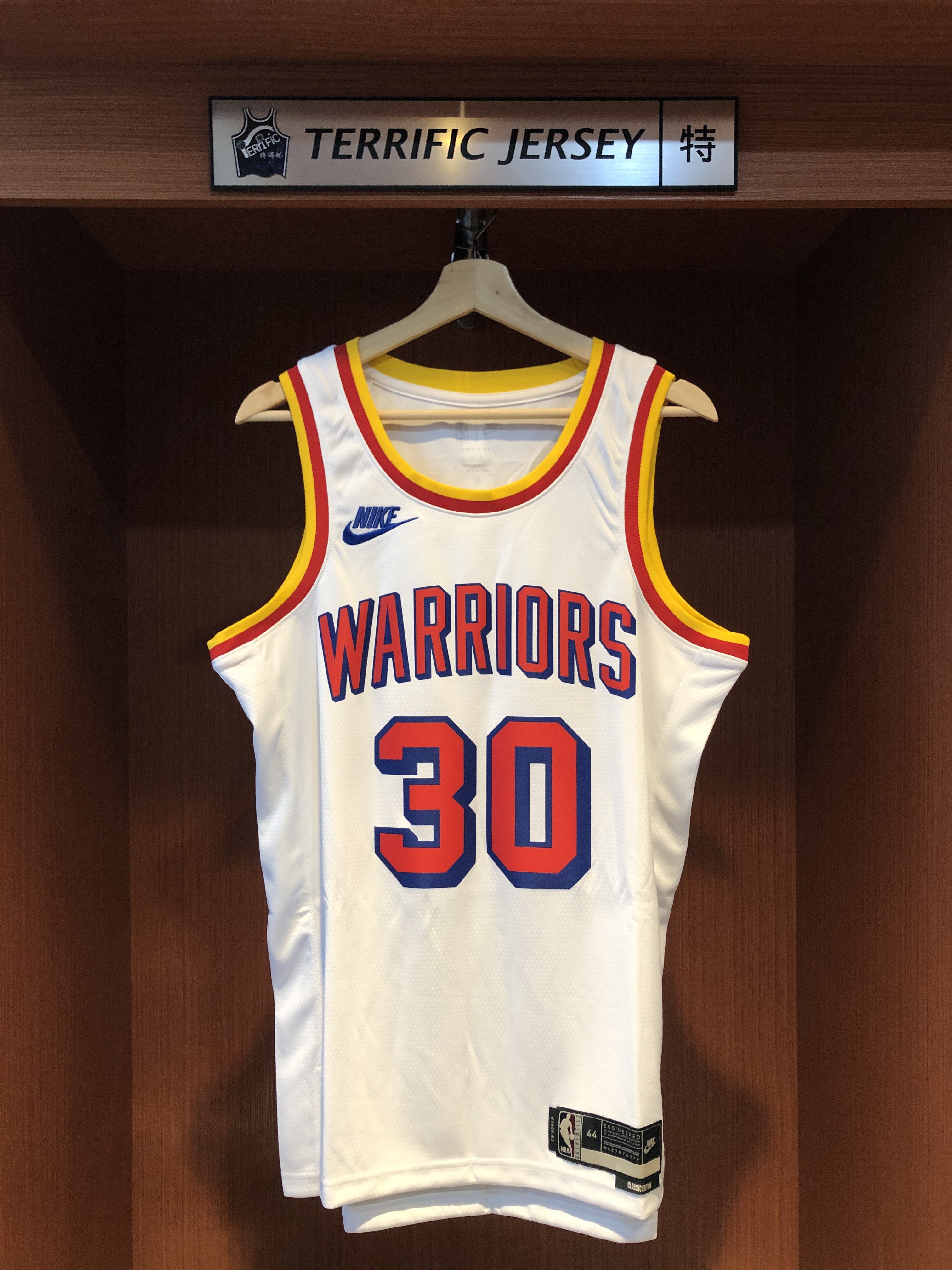 NBA球衣 Stephen Curry 金州勇士復古白 HWC Nike Swingman 球迷版 熱轉印 全新