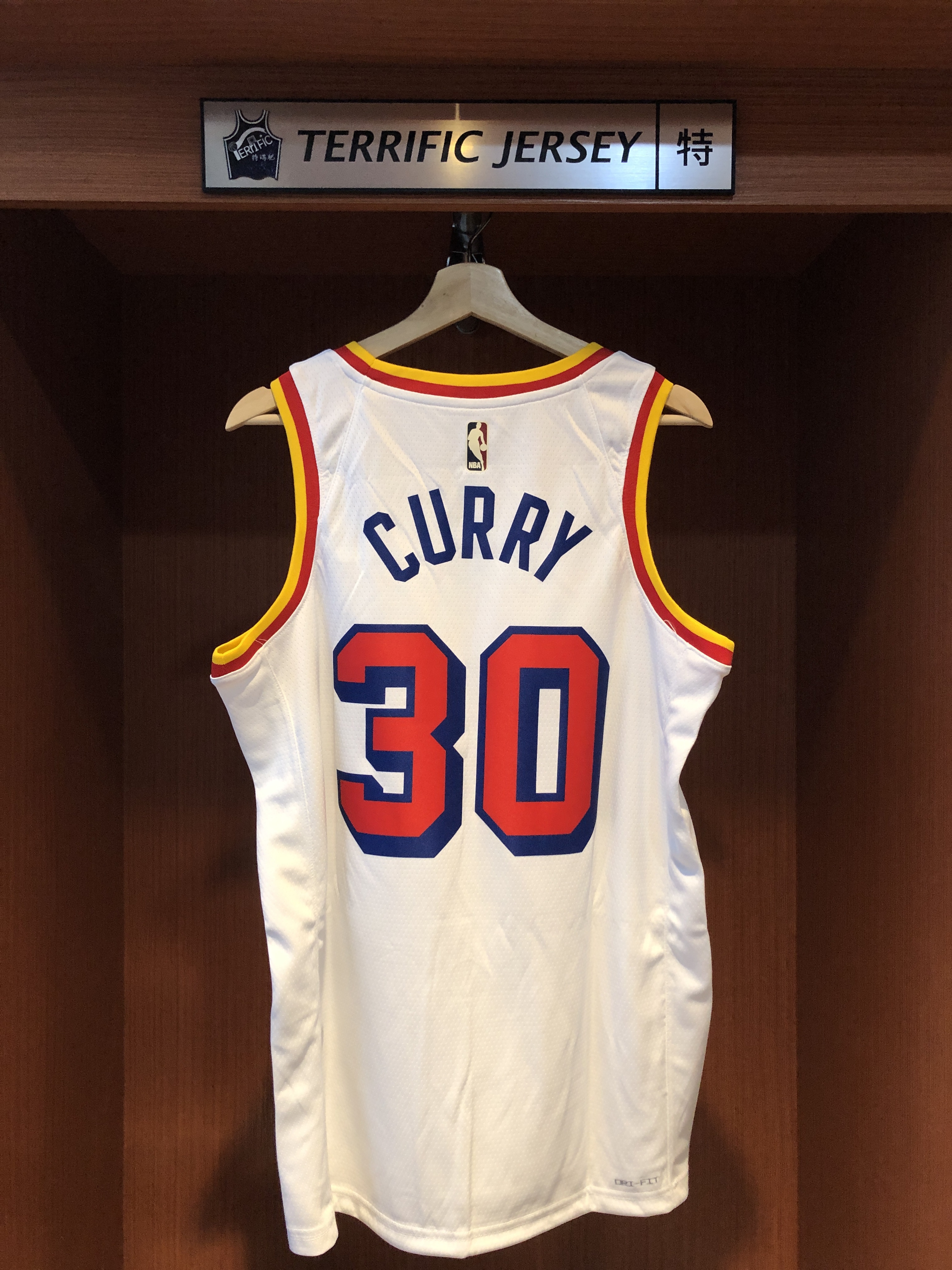 NBA球衣 Stephen Curry 金州勇士復古白 HWC Nike Swingman 球迷版 熱轉印 全新