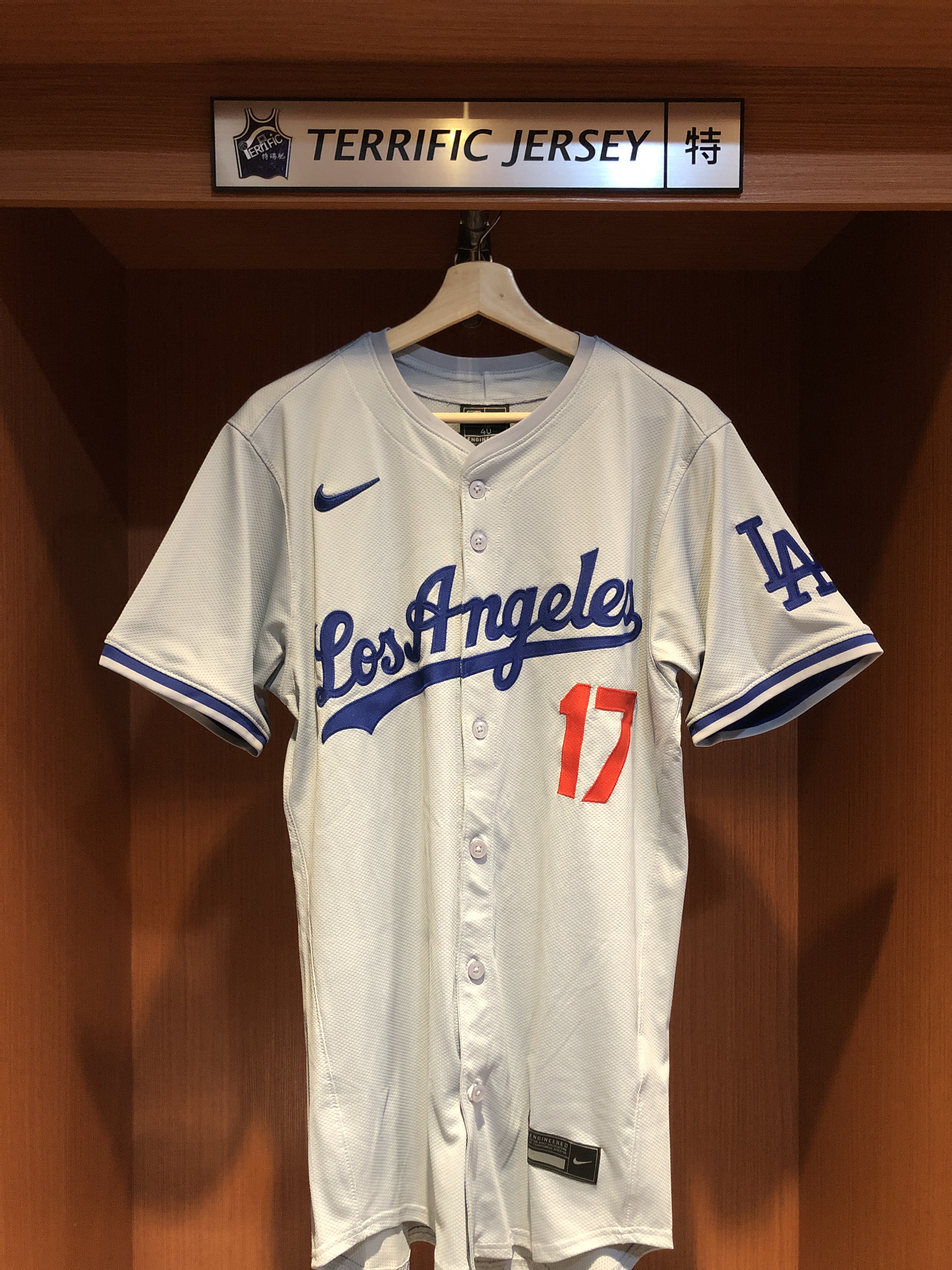 MLB球衣 Shohei Ohtani 洛杉磯道奇灰 草寫 大谷翔平 Nike Elite Player Name Jersey 球員版 電繡 全新