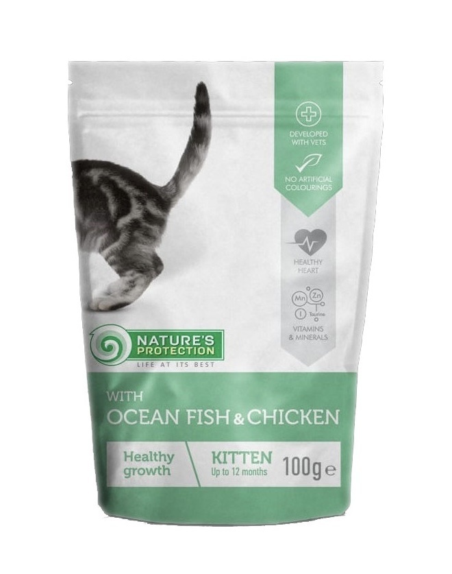Nature's Protection 海魚雞肉 幼貓健康成長系列 貓主食濕糧 100g