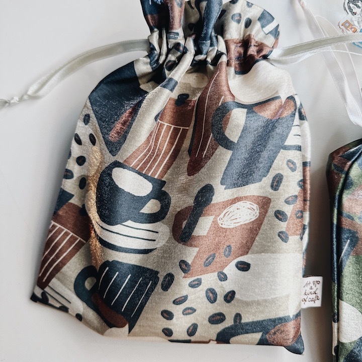 咖啡印花COFFEE 束口收納袋｜什物 A KIND OF CAFE