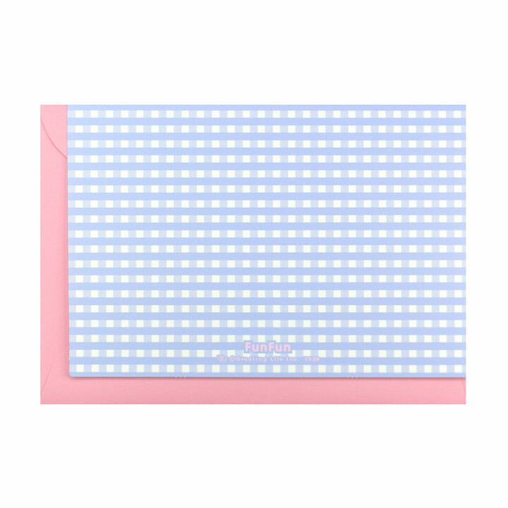 chic-燙金格紋 感謝卡片｜日本Greeting Life