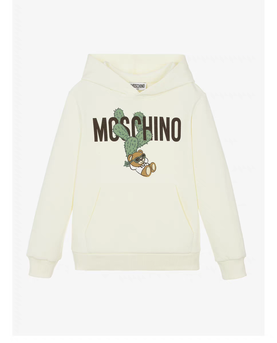 MOSCHINO KIDS 白色 仙人掌 有帽衞衣